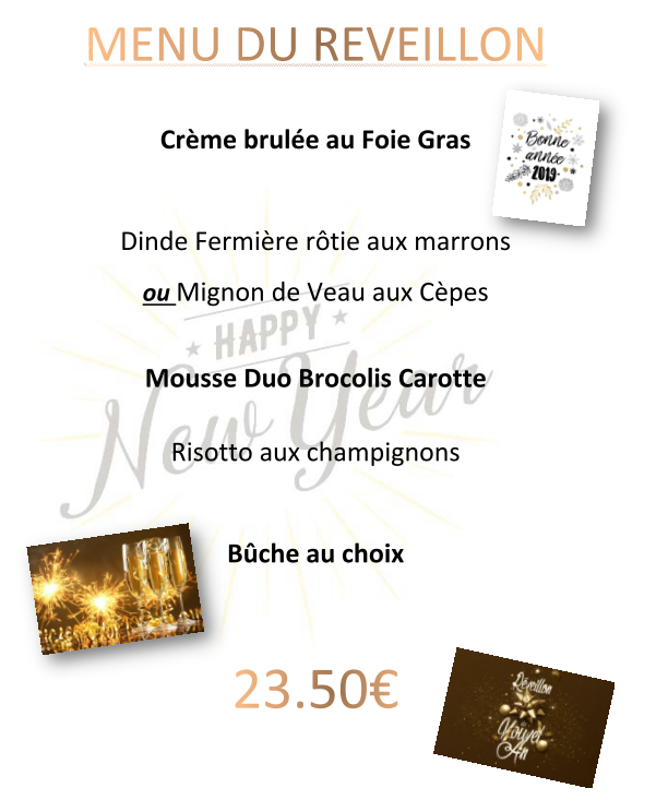 Menus du réveillon Boucherie Traiteur BAYLE Loire